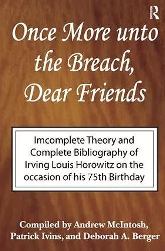 Once More Unto the Breach, Dear Friends cover