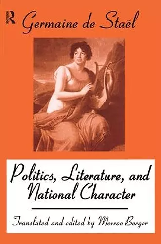 Politics, Literature and National Character cover