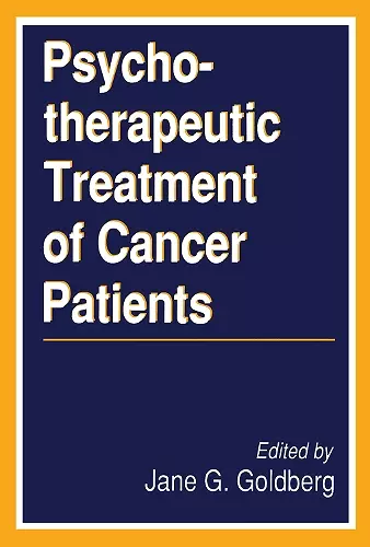 Psychotherapeutic Treatment of Cancer Patients cover