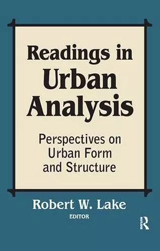 Readings in Urban Analysis cover