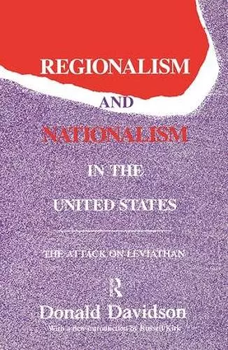 Regionalism and Nationalism in the United States cover