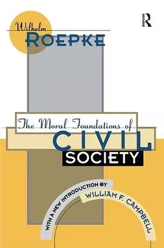 The Moral Foundations of Civil Society cover