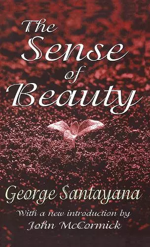 The Sense of Beauty cover