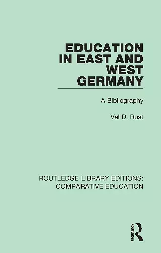 Education in East and West Germany cover