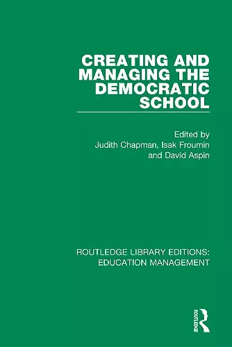 Creating and Managing the Democratic School cover