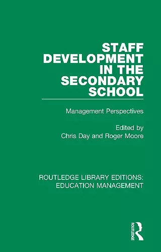 Staff Development in the Secondary School cover