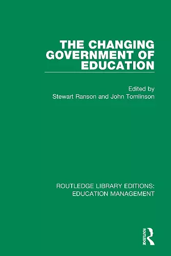 The Changing Government of Education cover