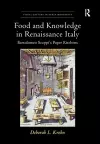 Food and Knowledge in Renaissance Italy cover