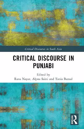 Critical Discourse in Punjabi cover