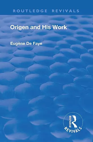 Revival: Origen and his Work (1926) cover