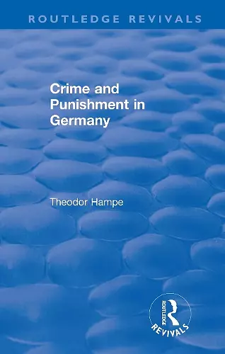 Revival: Crime and Punishment in Germany (1929) cover