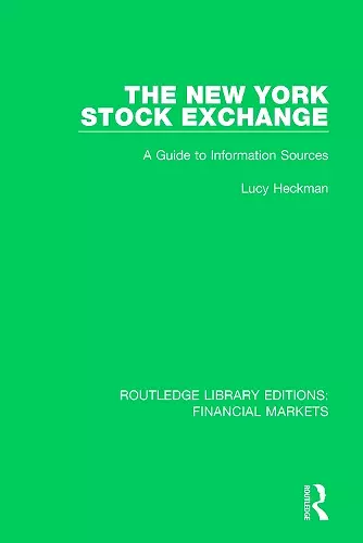 The New York Stock Exchange cover