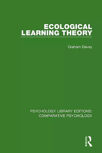 Ecological Learning Theory cover