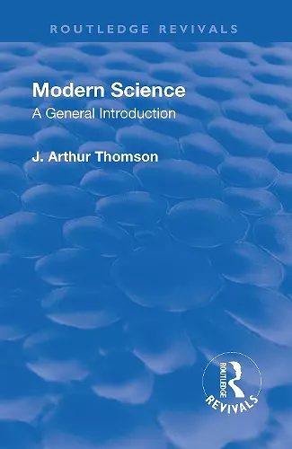 Revival: Modern Science (1929) cover