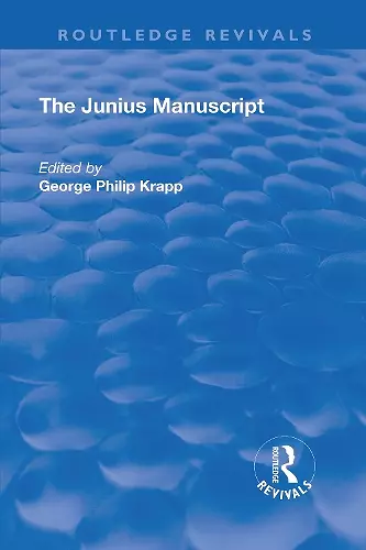 Revival: The Junius Manuscript (1931) cover