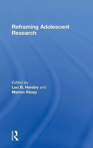 Reframing Adolescent Research cover