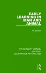 Early Learning in Man and Animal cover