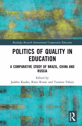 Politics of Quality in Education cover