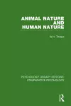 Animal Nature and Human Nature cover