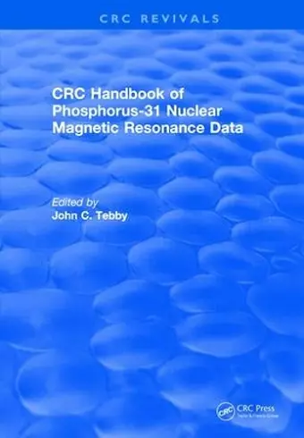 Handbook of Phosphorus-31 Nuclear Magnetic Resonance Data (1990) cover