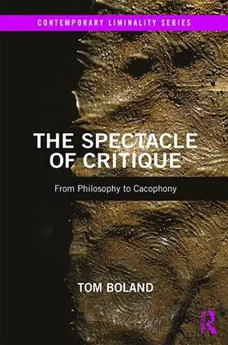 The Spectacle of Critique cover
