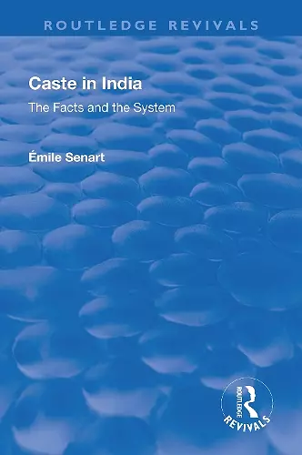 Revival: Caste in India (1930) cover