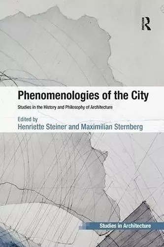 Phenomenologies of the City cover