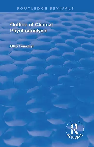 Revival: Outline of Clinical Psychoanalysis (1934) cover