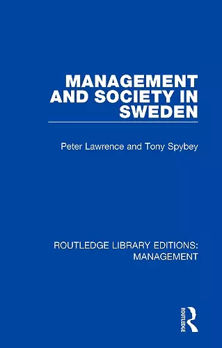 Management and Society in Sweden cover