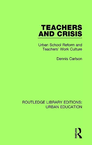 Teachers and Crisis cover