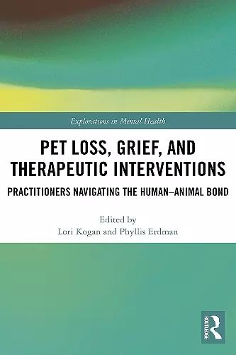 Pet Loss, Grief, and Therapeutic Interventions cover