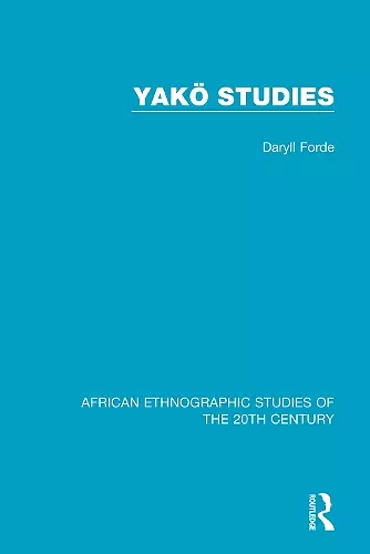 Yakö Studies cover