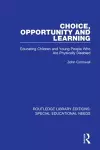 Choice, Opportunity and Learning cover