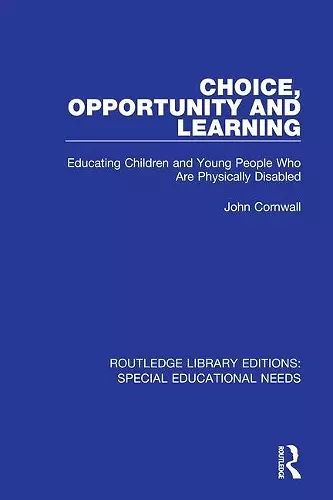 Choice, Opportunity and Learning cover