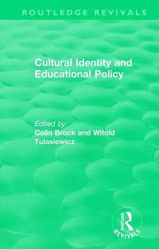 Cultural Identity and Educational Policy cover