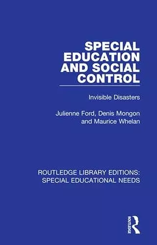 Special Education and Social Control cover