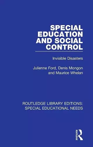 Special Education and Social Control cover