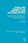 Town and Country in Central and Eastern Africa cover