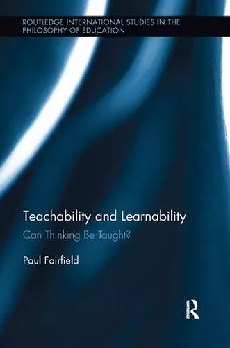 Teachability and Learnability cover