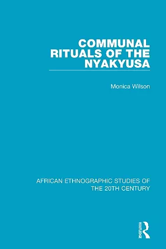 Communal Rituals of the Nyakyusa cover