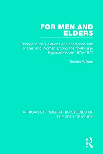 For Men and Elders cover