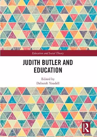 Judith Butler and Education cover