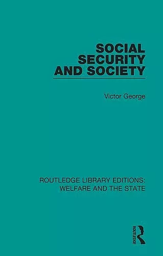 Social Security and Society cover