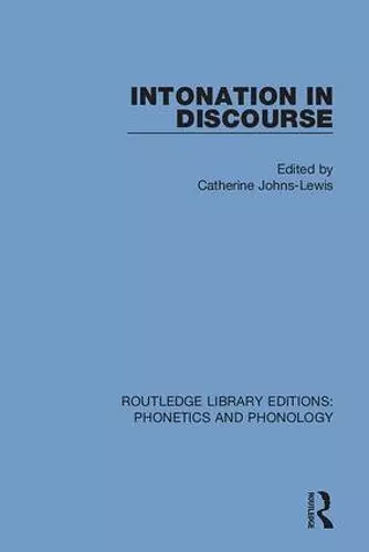 Intonation in Discourse cover