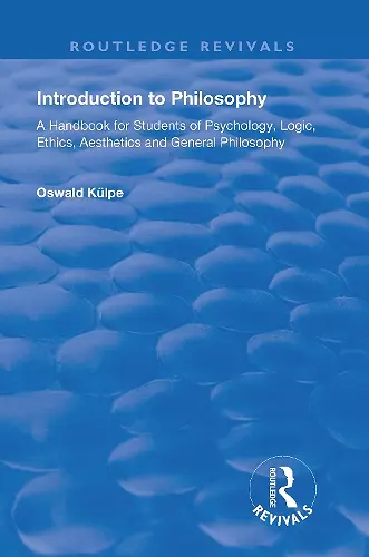 Introduction to Philosophy cover