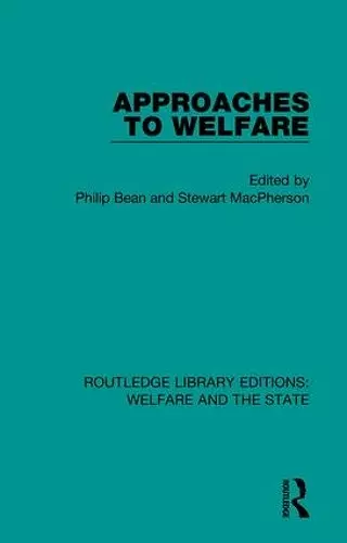 Approaches to Welfare cover