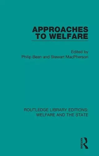 Approaches to Welfare cover