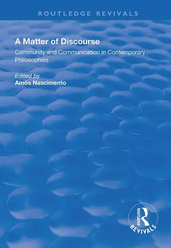 A Matter of Discourse cover