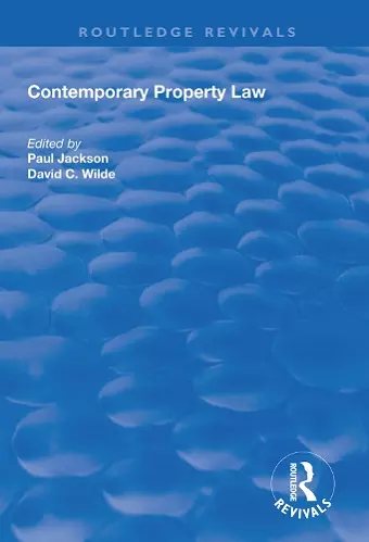 Contemporary Property Law cover