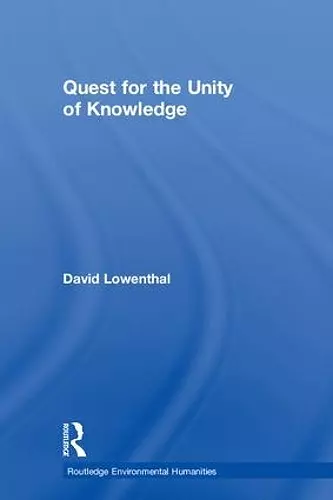Quest for the Unity of Knowledge cover